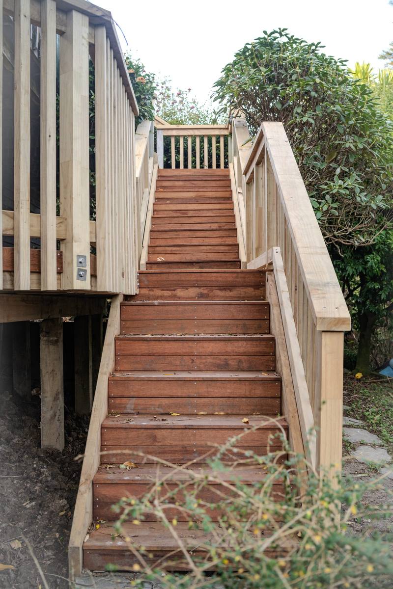 Hardwood stairs